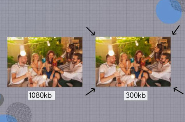 So können Sie JPG online auf 300 KB verkleinern