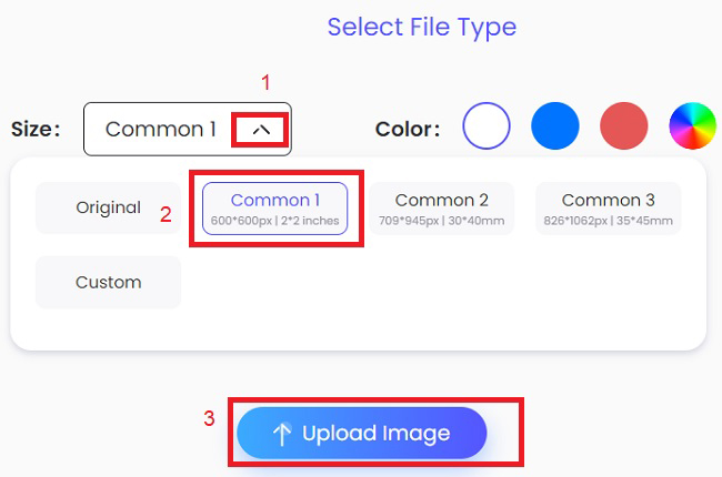 resize the photo into 2x2